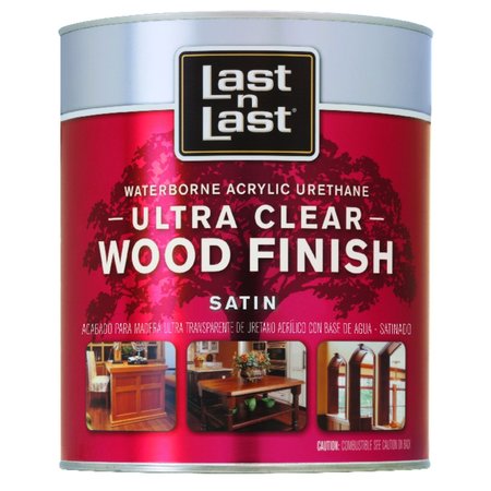 LAST N LAST Satin Clear Waterborne Wood Finish 1 qt 13104